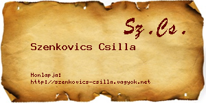 Szenkovics Csilla névjegykártya